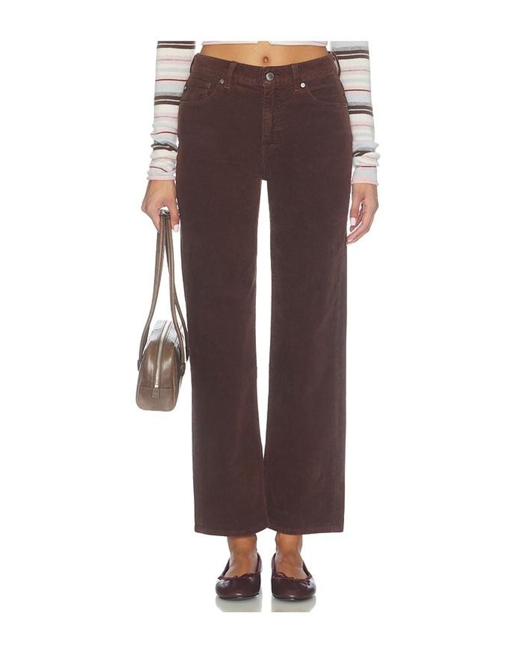 AG Jeans Brown Brinley Straight Leg Jeans