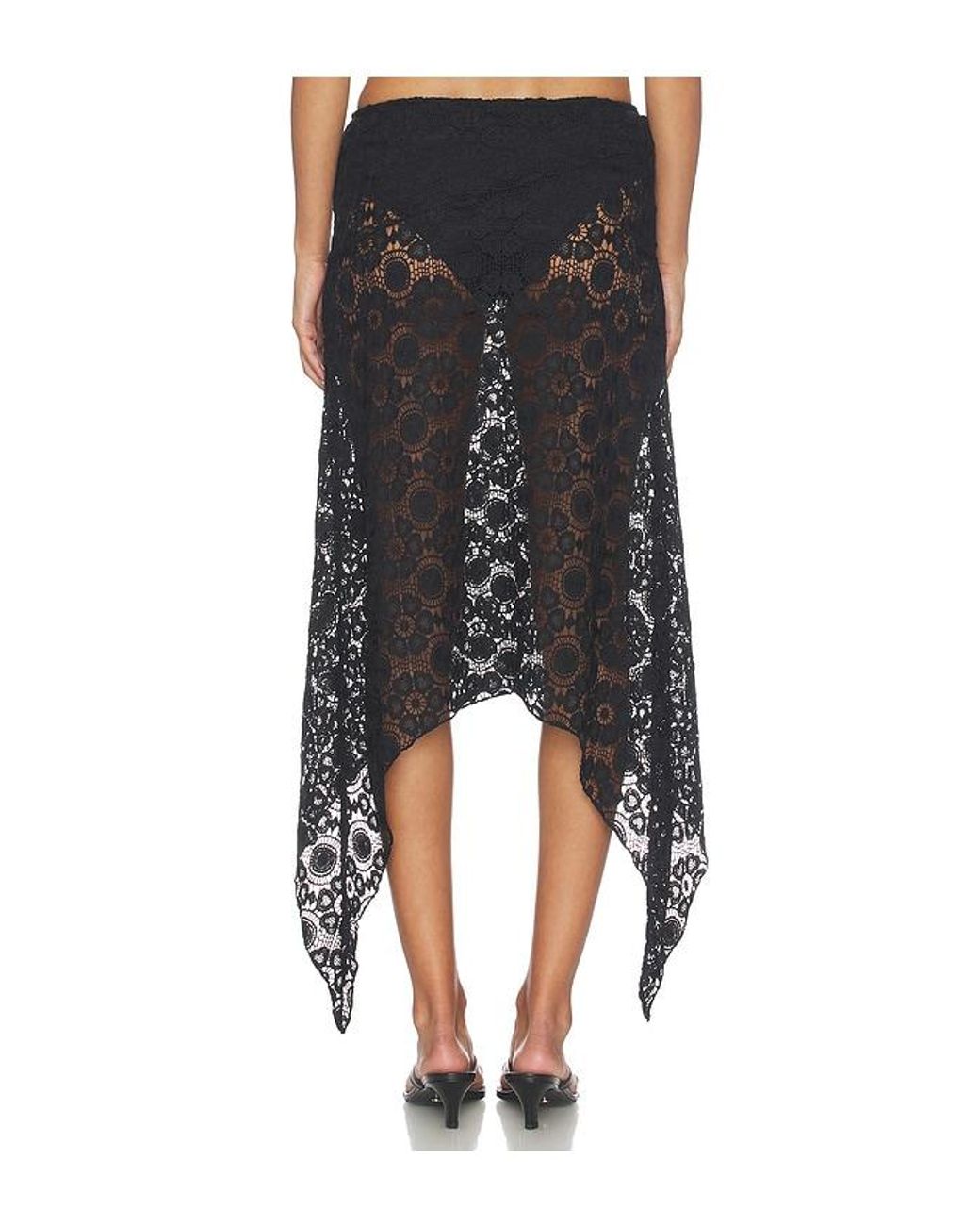 Lioness Black Trophy Midi Skirt