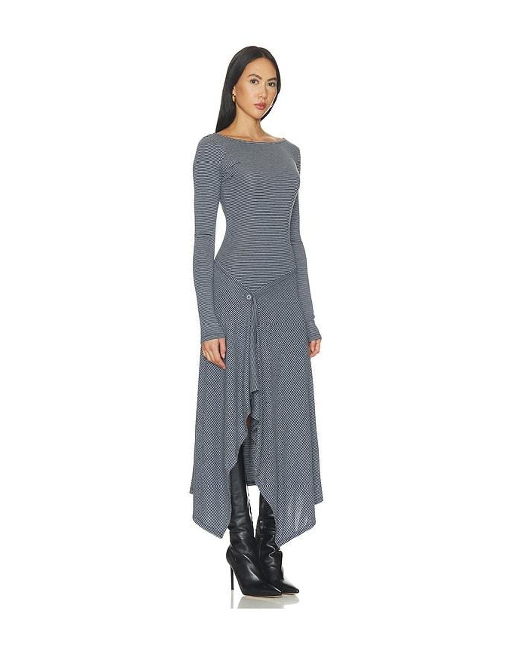 ALL THE WAYS Blue Nikola Midi Dress