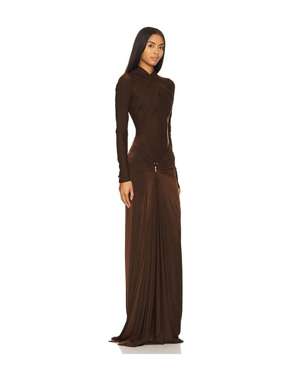 Deme by Gabriella June Gown in Brown | Lyst