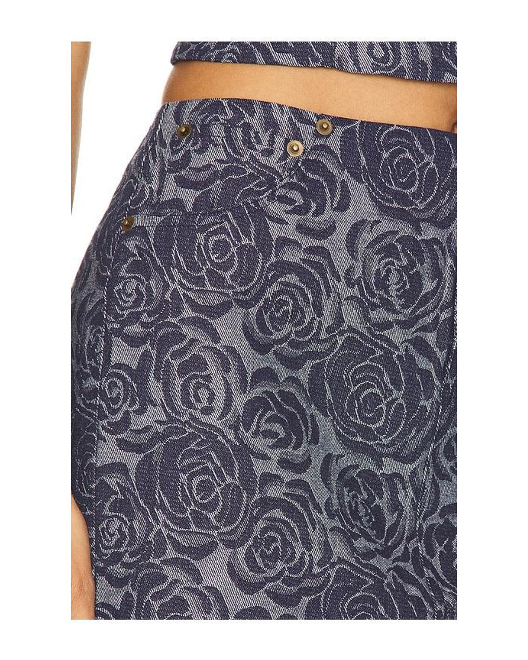 Lovers + Friends Blue Jodie Mini Skirt