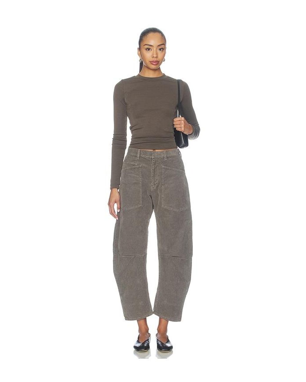 Nili Lotan Gray Shon Pant