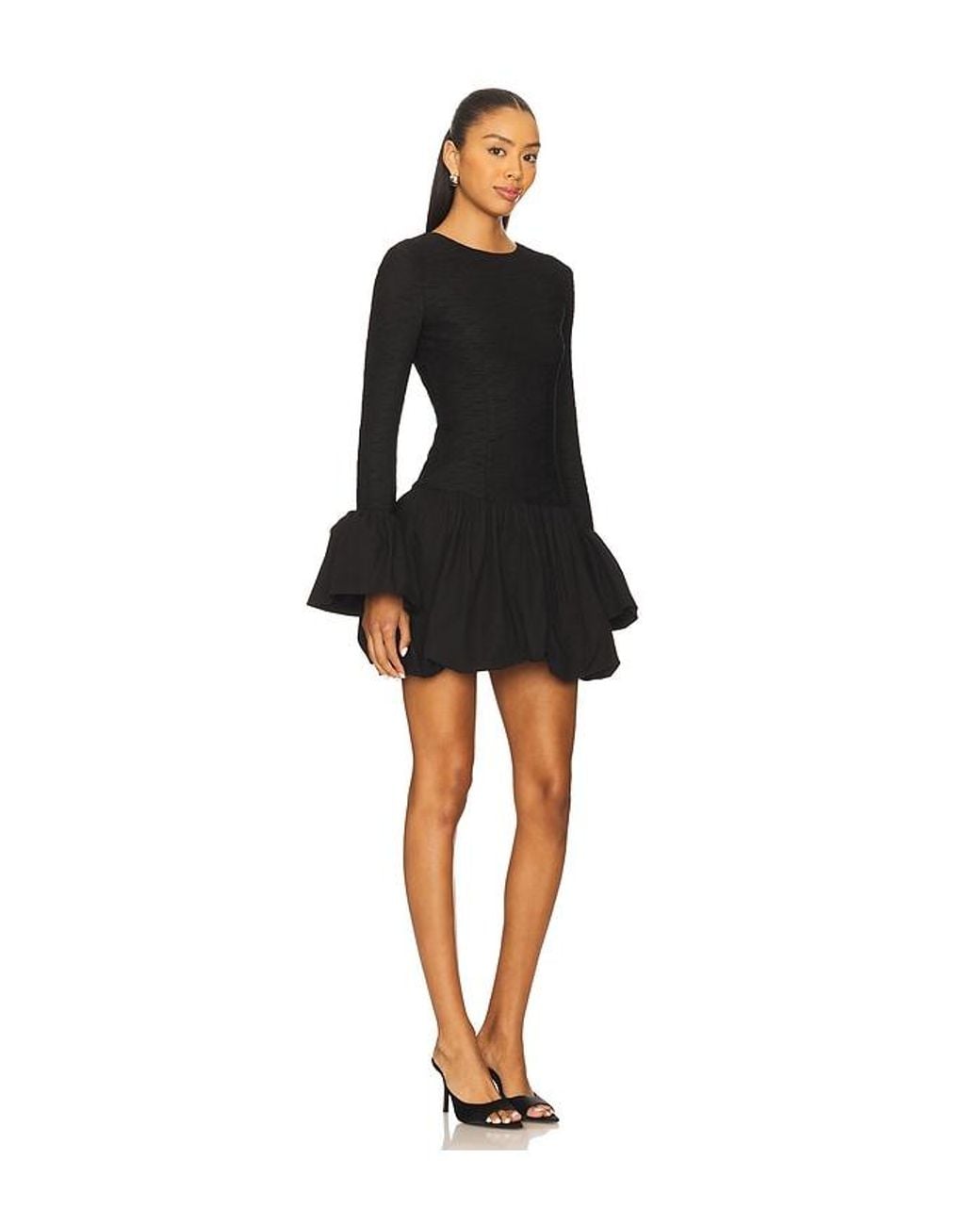Elliatt Theodara Long Sleeves Mini Dress in Black | Lyst