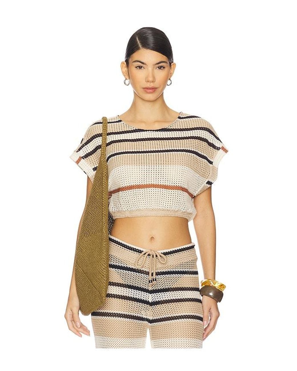 PQ Swim Natural Renee Crop Top