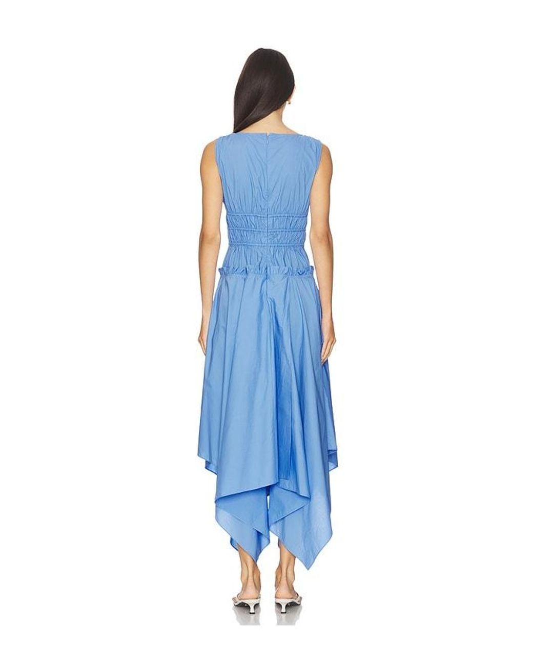 AKNVAS Blue Asymmetrisches Kleid Zelie