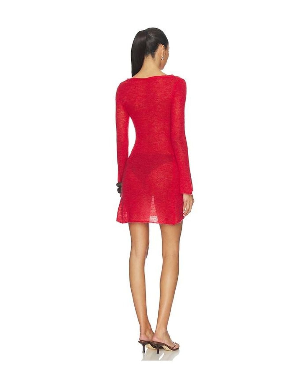 geel Red Panorama Dress