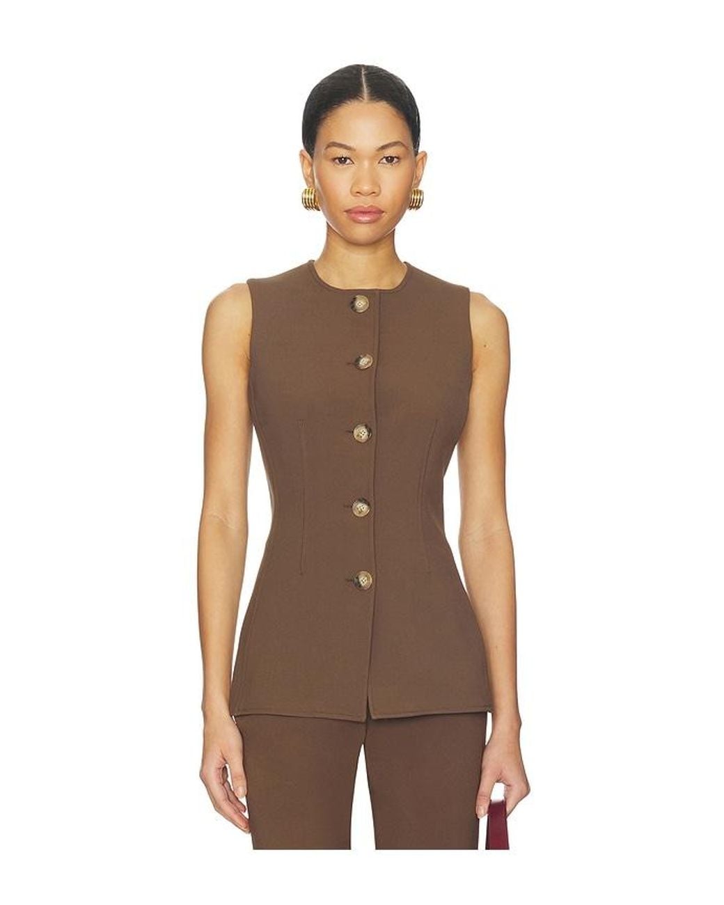Veronica Beard Brown Jessup Vest