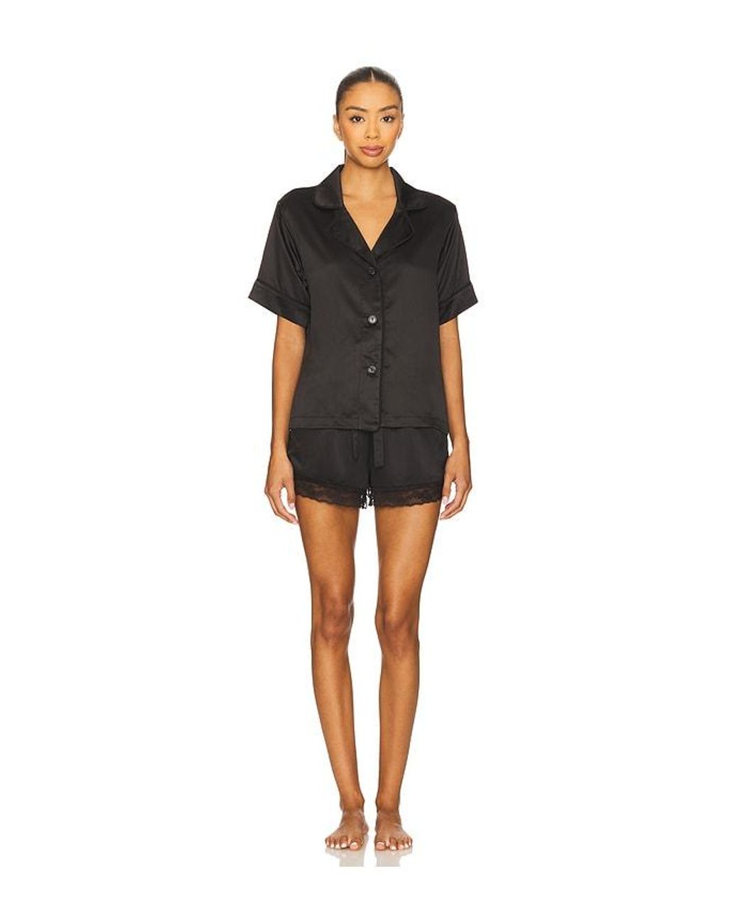 Flora Nikrooz Black Selena Pajama Set