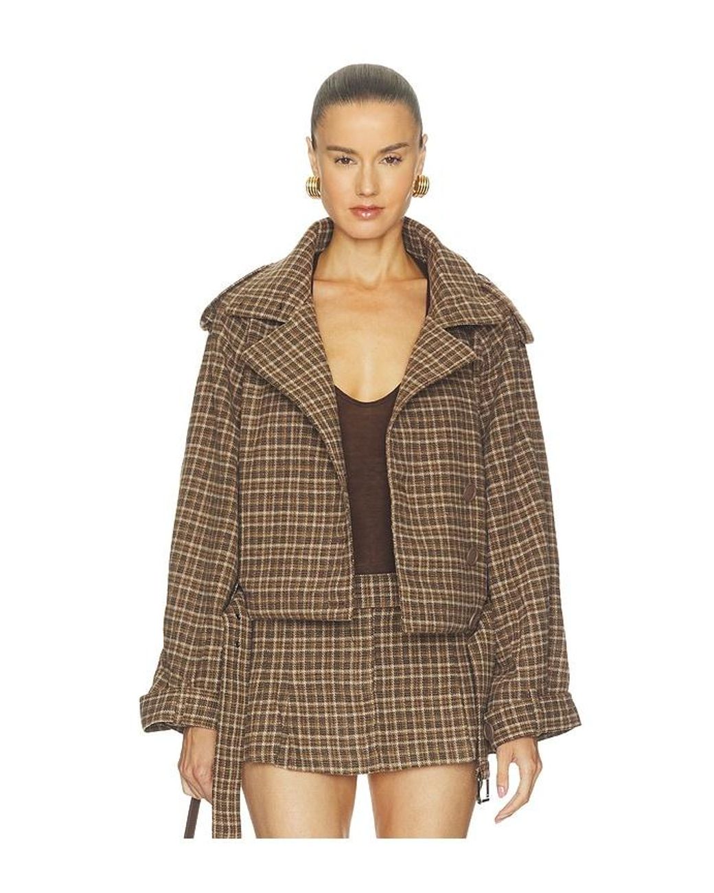 Nakedvice Brown Fletcher Check Jacket