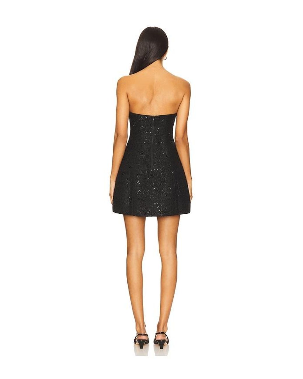 Bardot Black Karoline Boucle Mini Dress