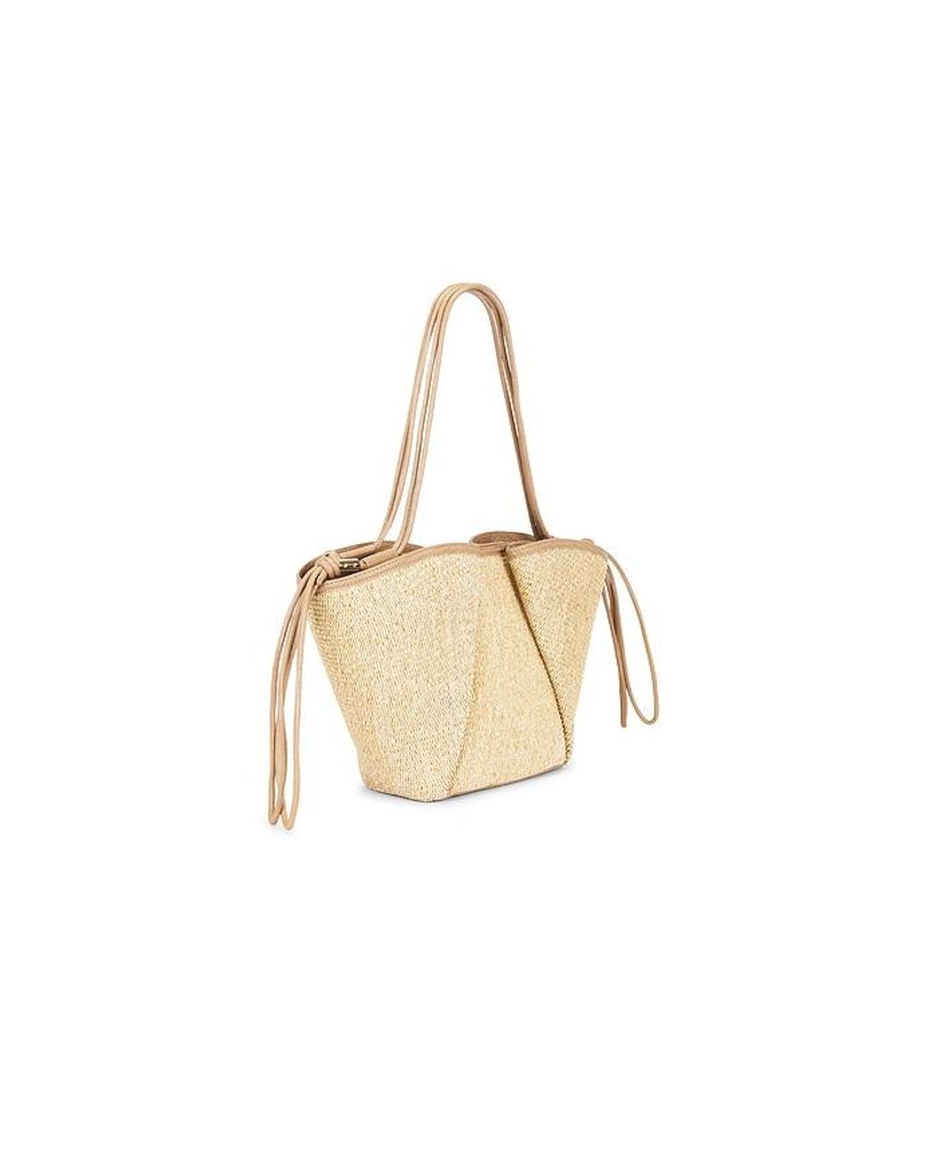 Dolce Vita White Maro Raffia Tote Bag