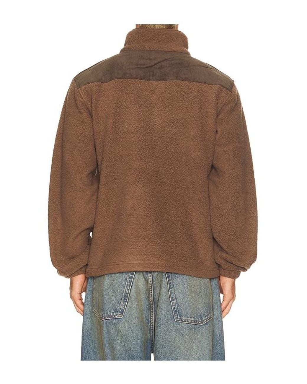 Rhythm Brown Stables Half Zip for men