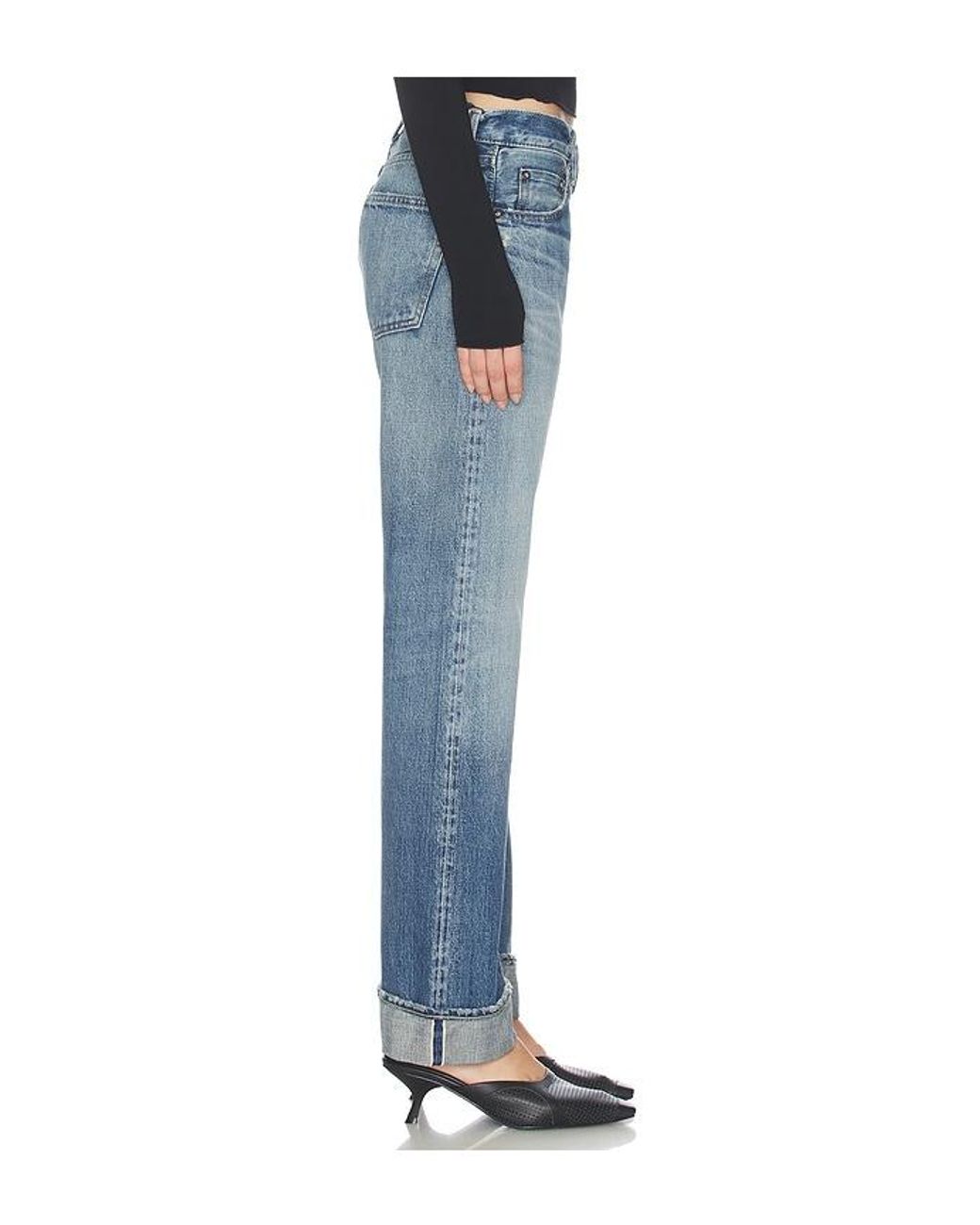 Moussy Blue Deltona Straight Jeans