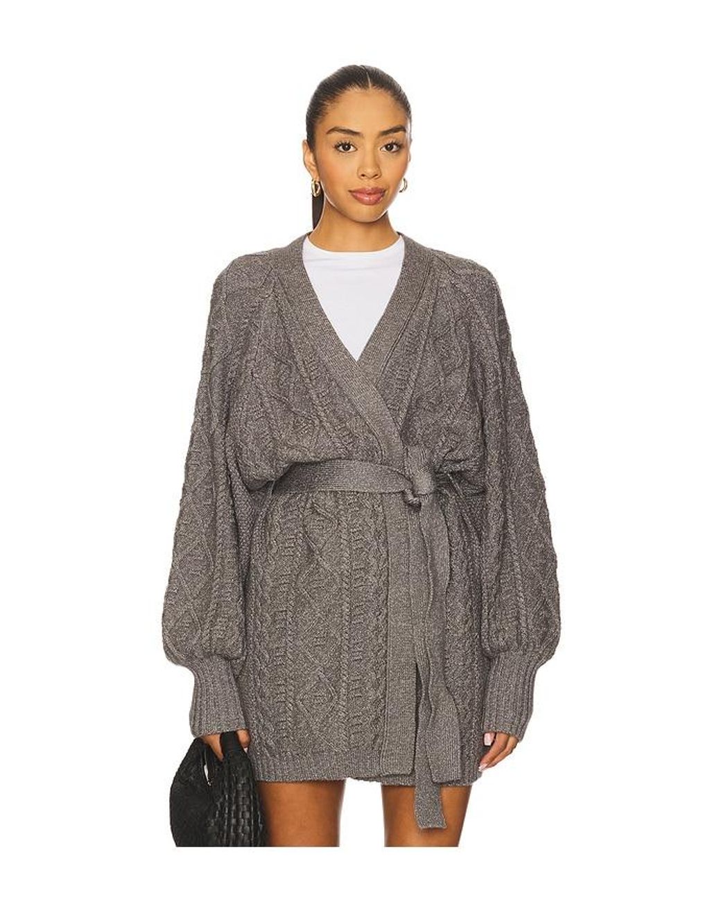 AFRM Gray Bartow Knit Cardigan