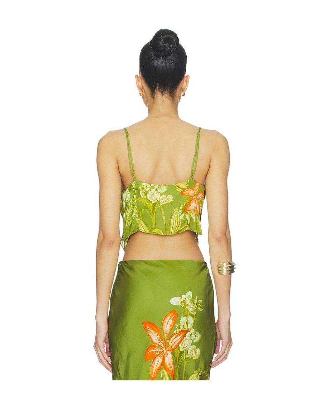 Rococo Sand Green Cowl Neck Top