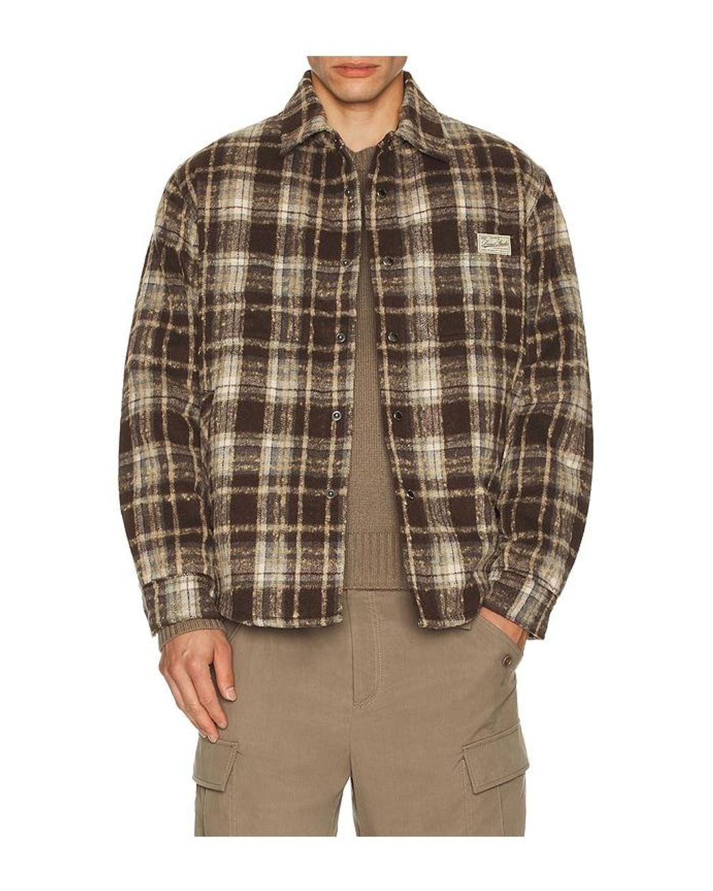 DUNST Multicolor Quilted Check Flannel Shirt for men
