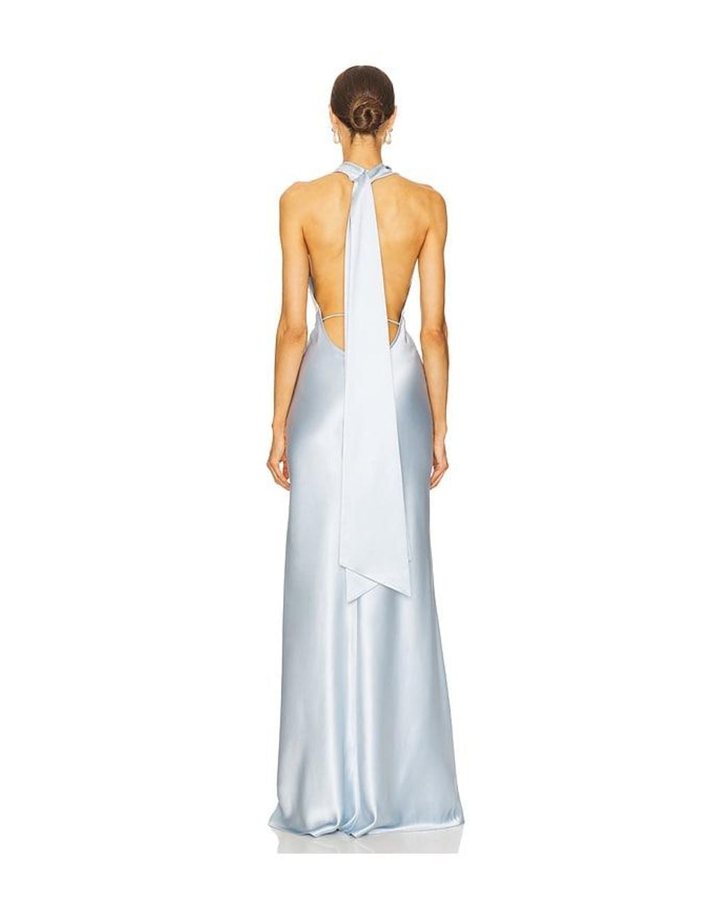 SAU LEE White Pearl Gown