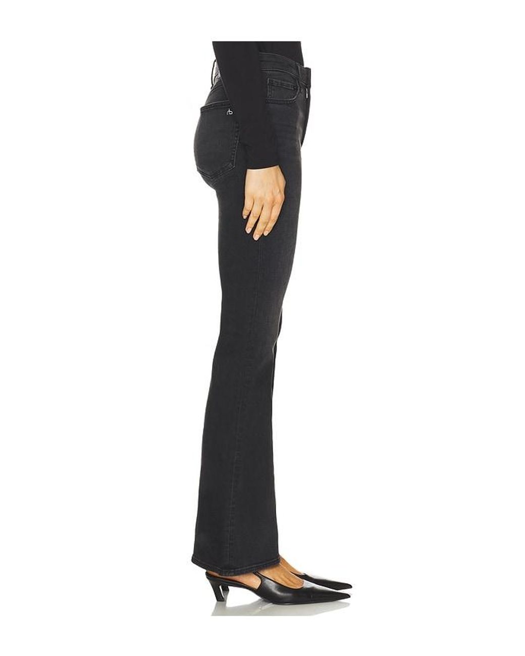 Rag & Bone Black Flexi Dahlia Flare Jeans