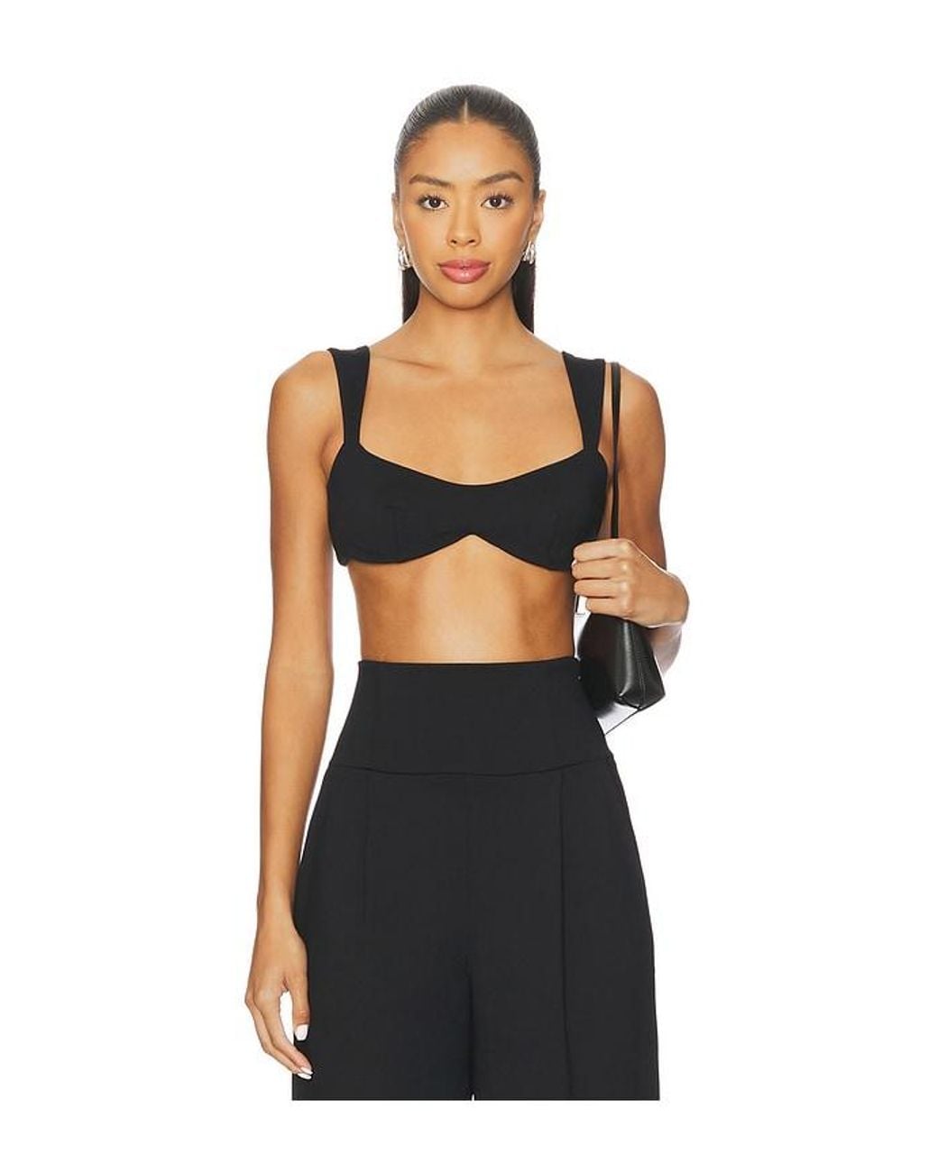 Susana Monaco Black Bralette Top