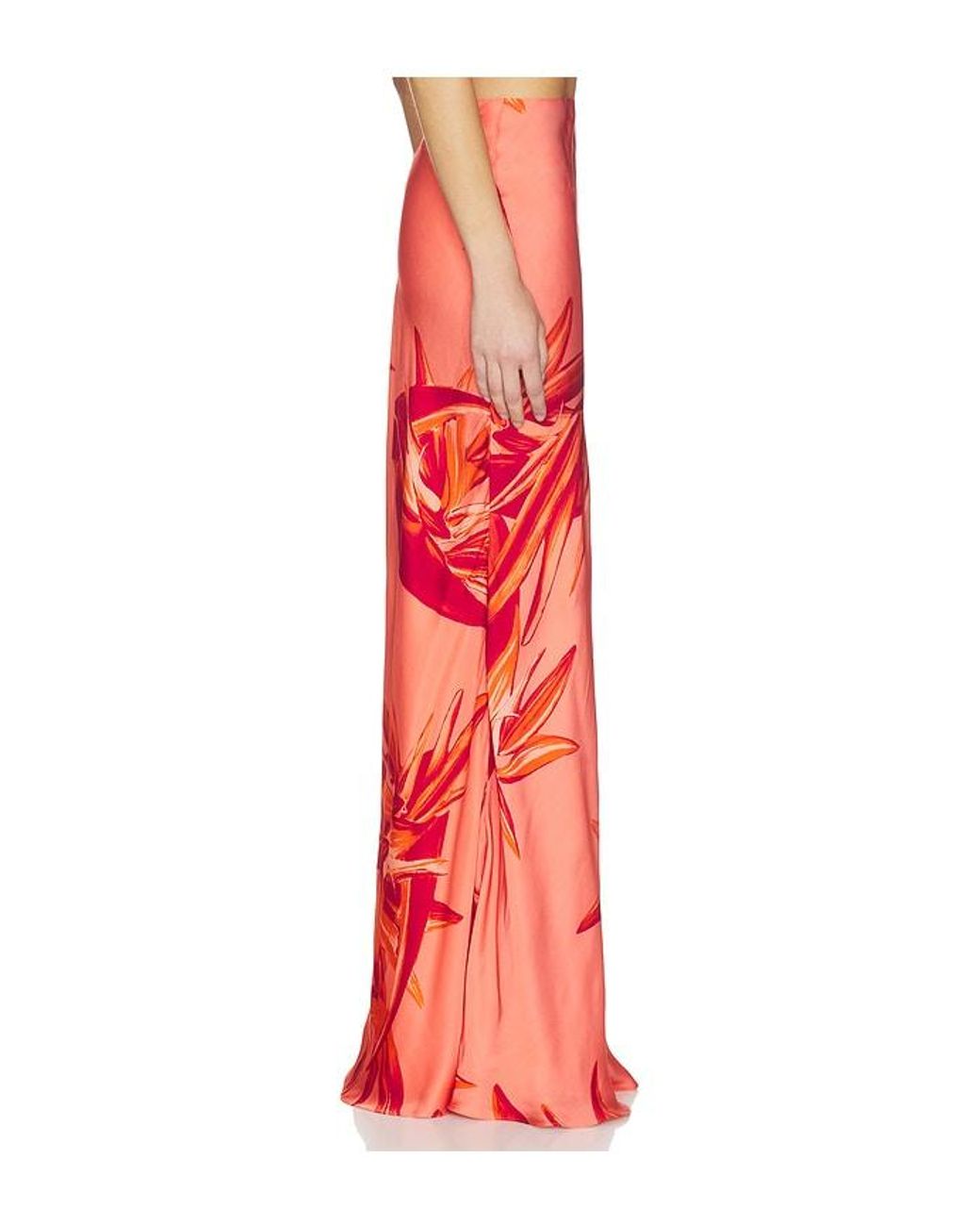 Rococo Sand Red Maxi Skirt