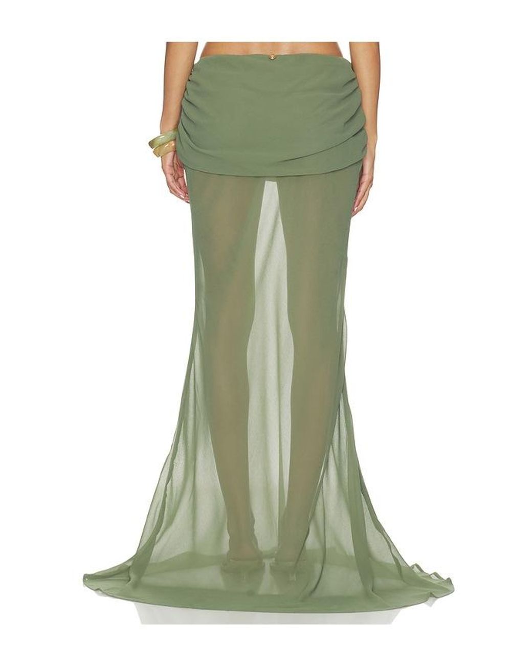 Bananhot Green Adelina Maxi Skirt