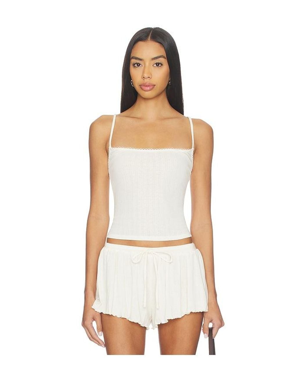 Lovers + Friends White Fiona Top