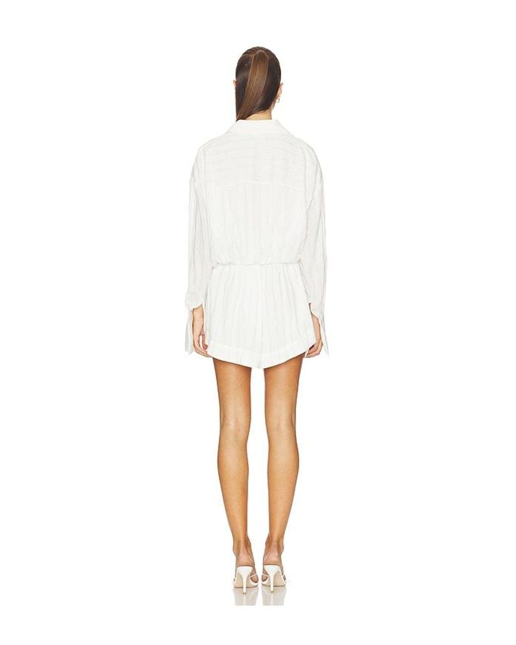 ALL THE WAYS White Cairo Button Down Dress