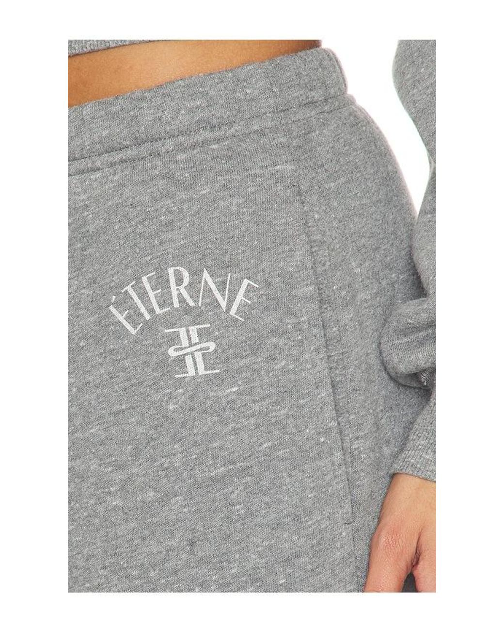 ÉTERNE Gray Tri-Blend Fleece Boyfriend Pocket Sweatpant