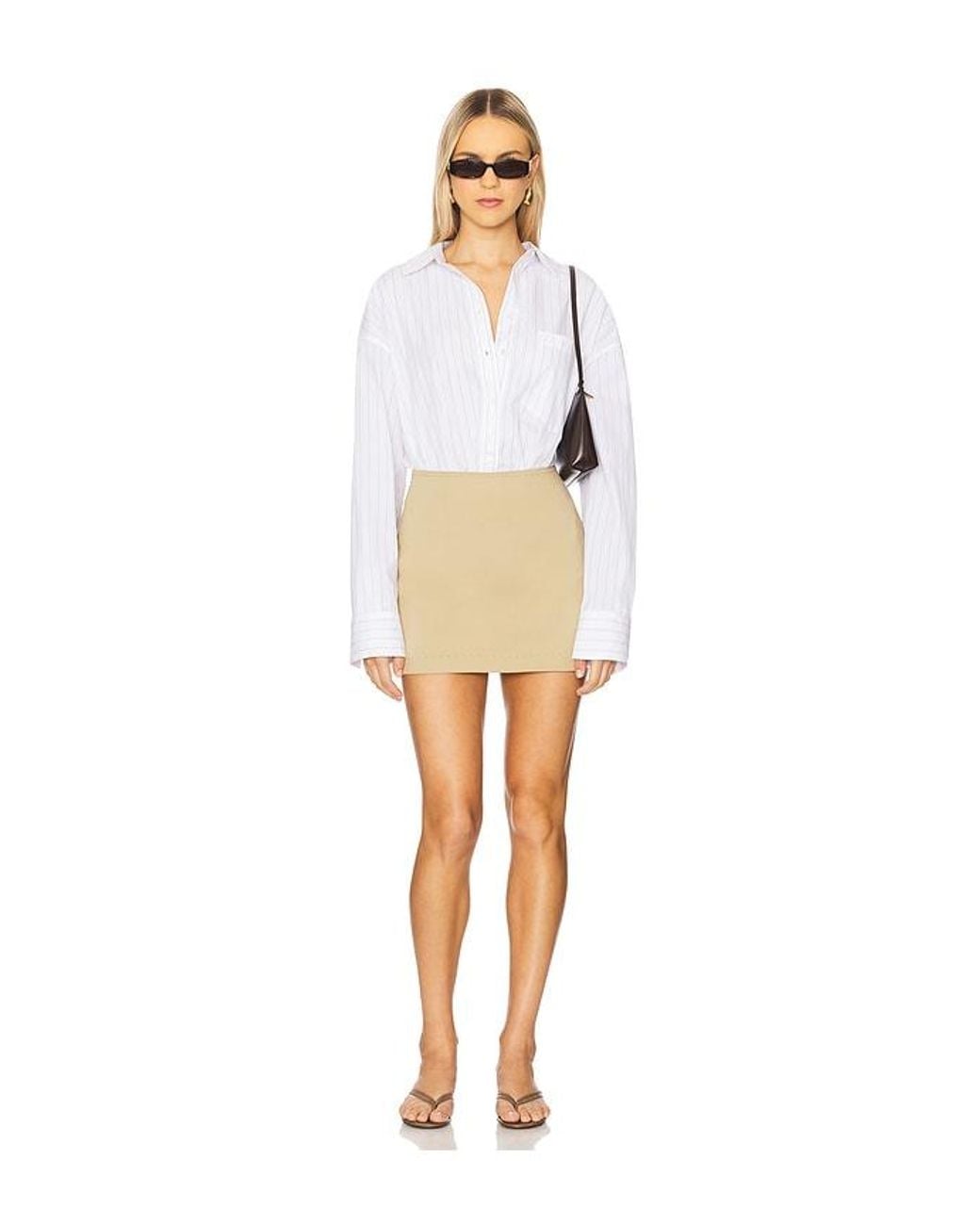 Citizens of Humanity White Amal Mini Skirt