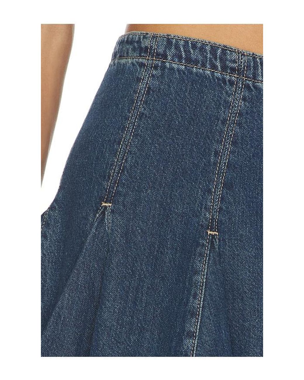 Levi's Blue Godet Mini Skirt