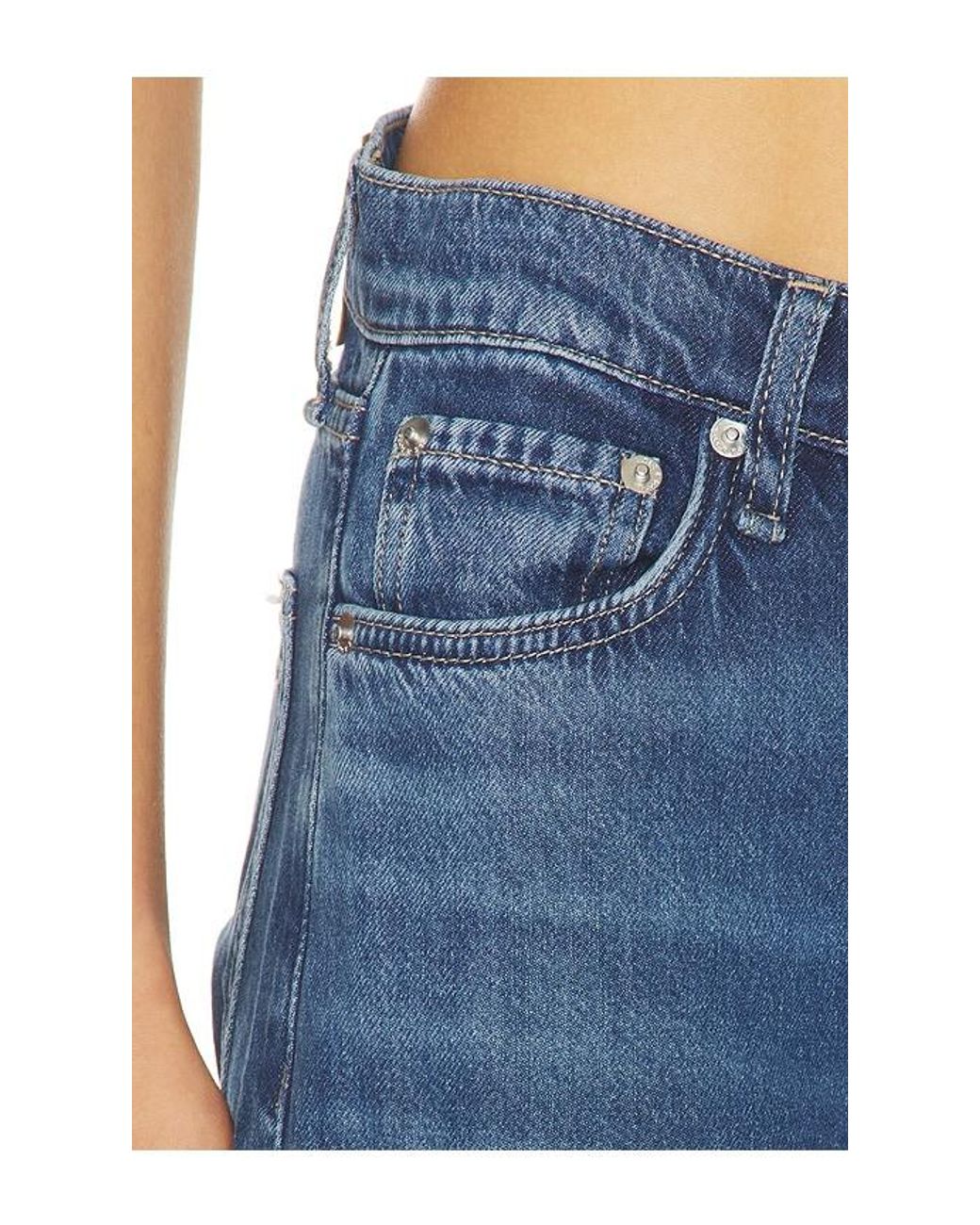 Rag & Bone Blue Weite Jeans Sofie