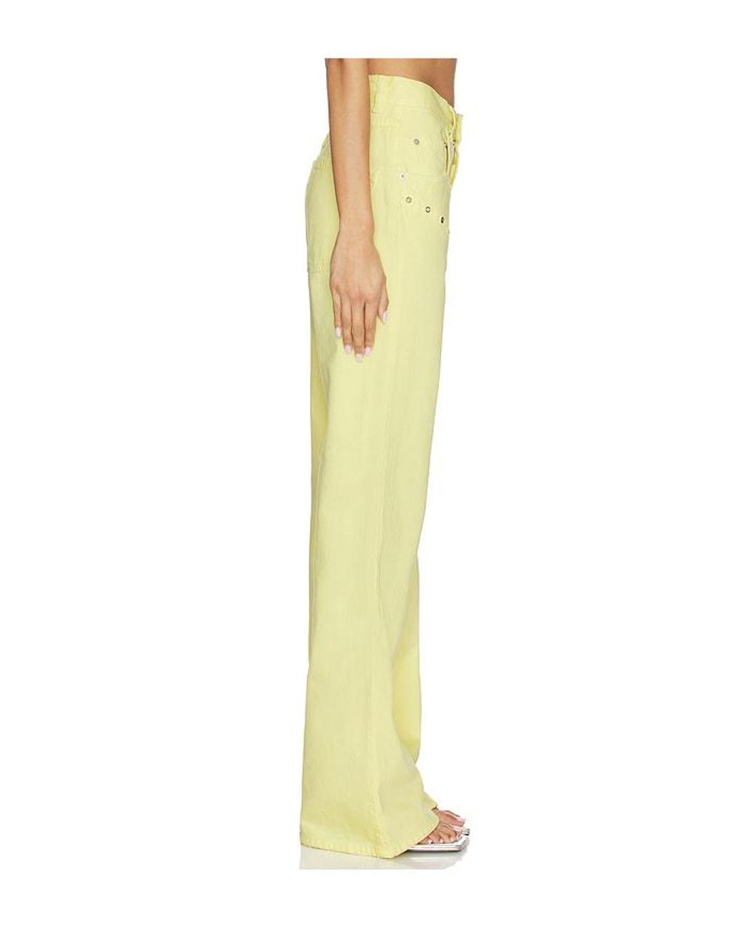 Palmatic Studio Yellow Cory Wide Leg Jean