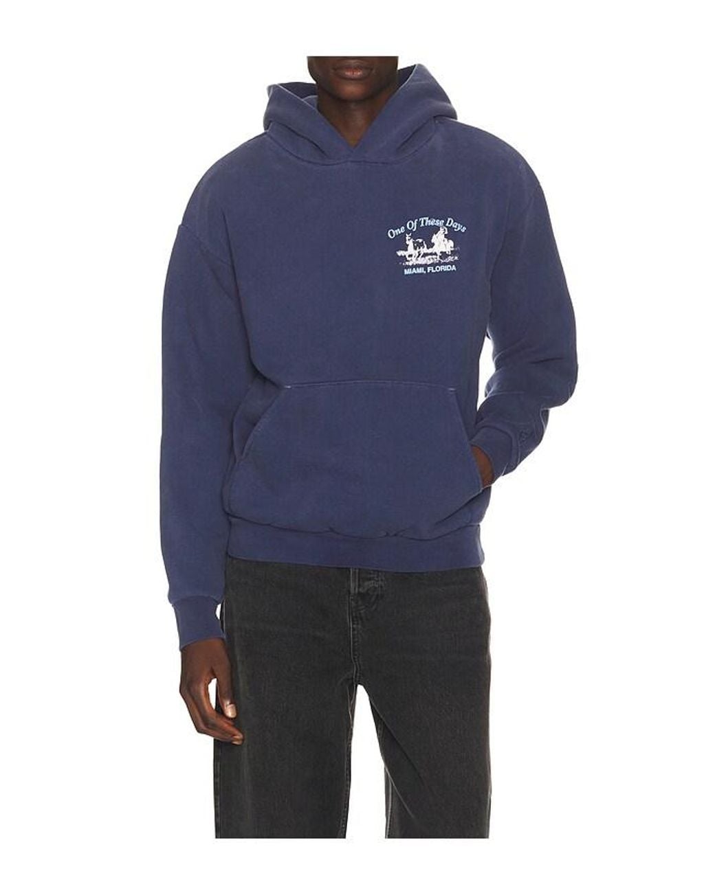 One Of These Days Blue X Revolve X Fwrd Miami Design 24 Hoodie for men