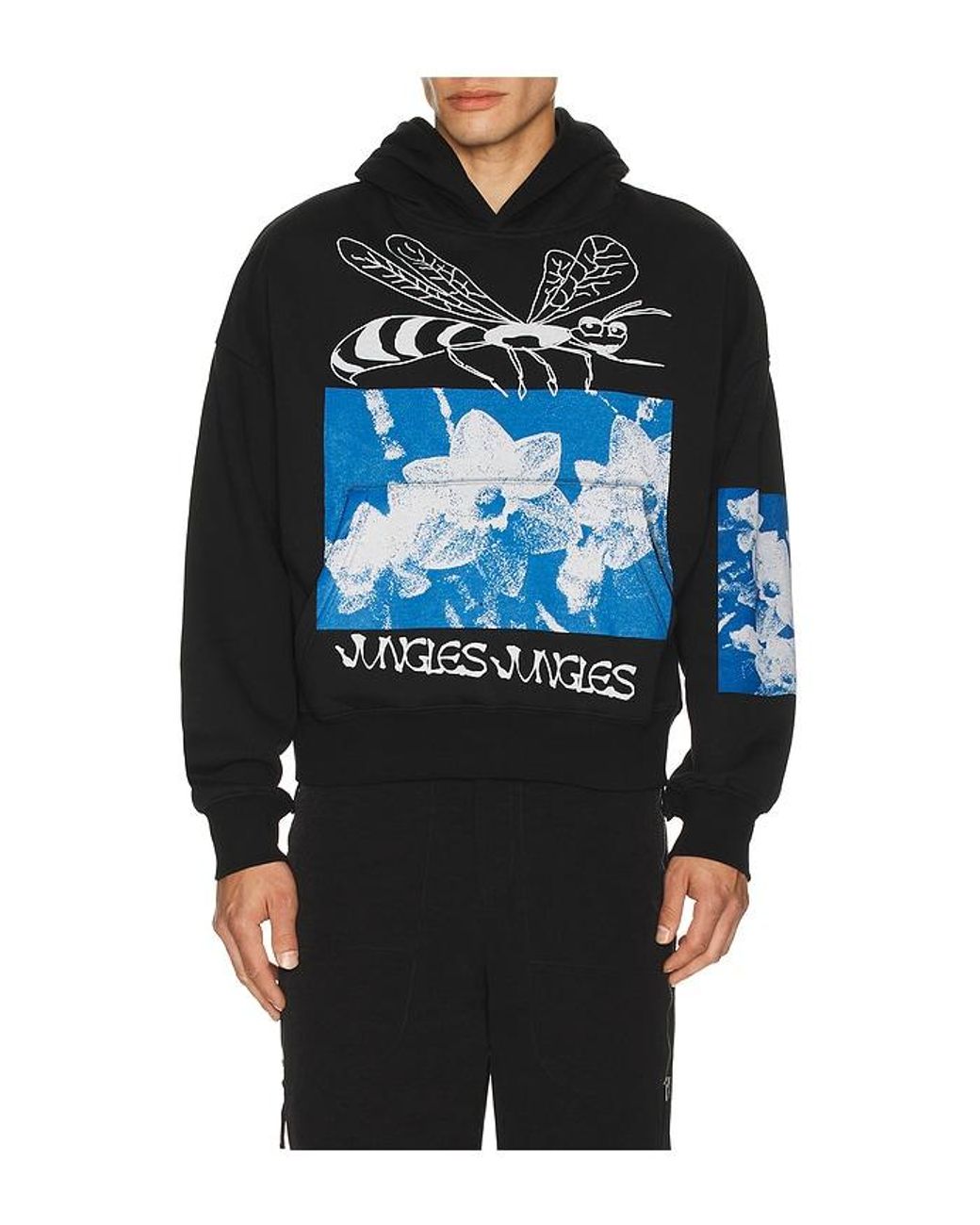 JUNGLES Black Plant Sex Hoodie for men