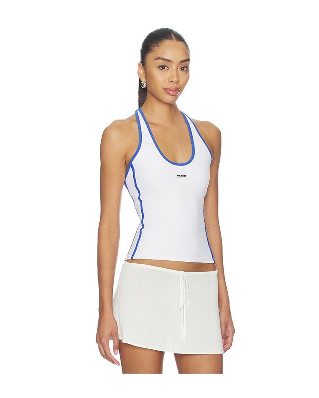 Ksubi White Sott Idol Racer Tank Top