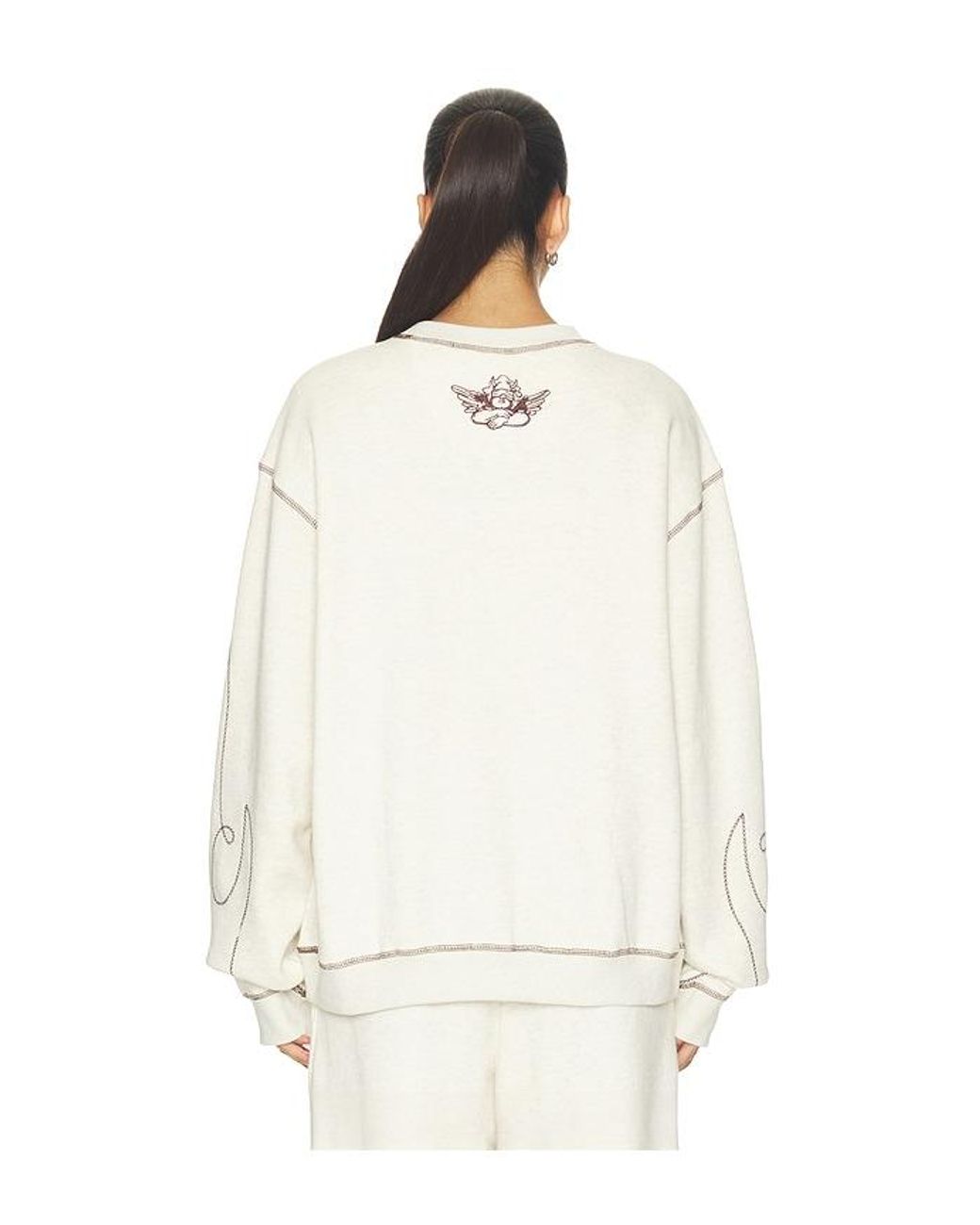 Boys Lie White Wild West Kara Crewneck Sweatshirt