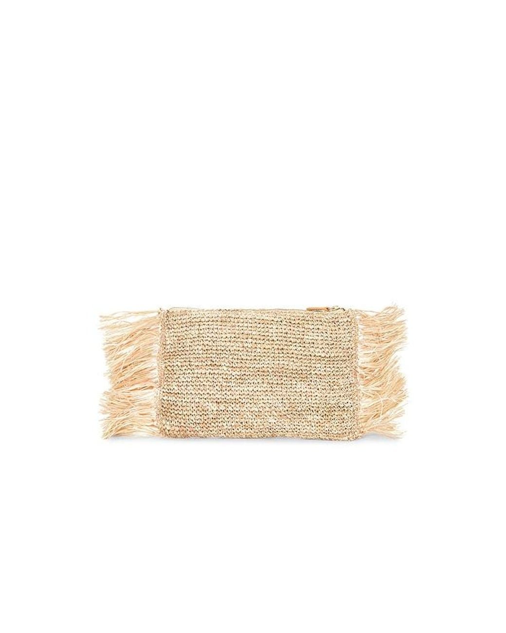 Poolside Natural The Tropical Fringe Clutch