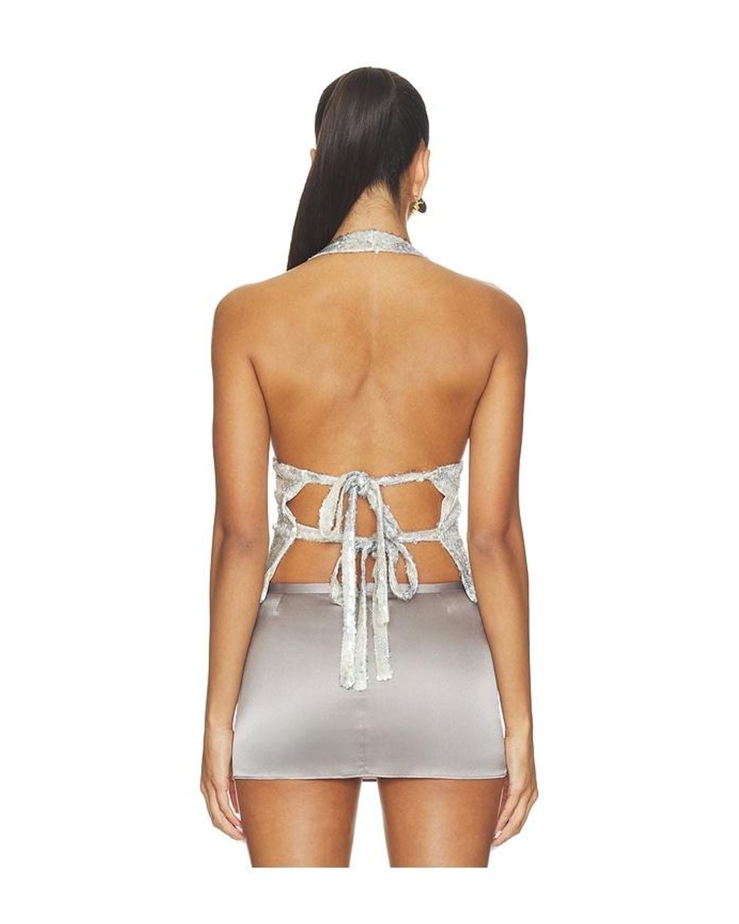 Lioness White Opulence Halter Top
