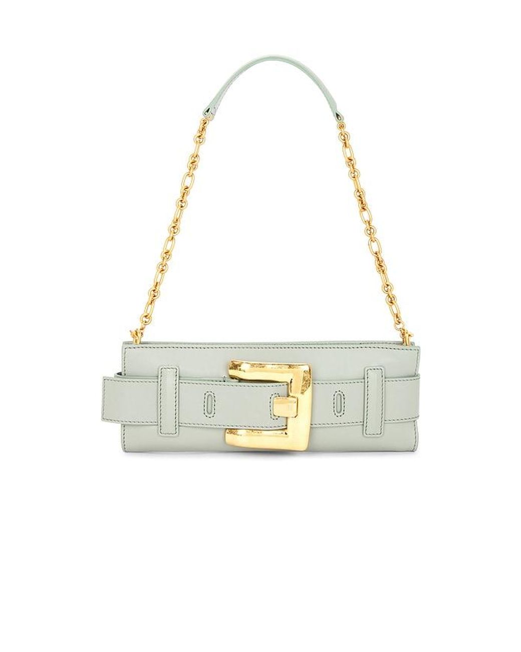 Balmain White Anthem Clutch