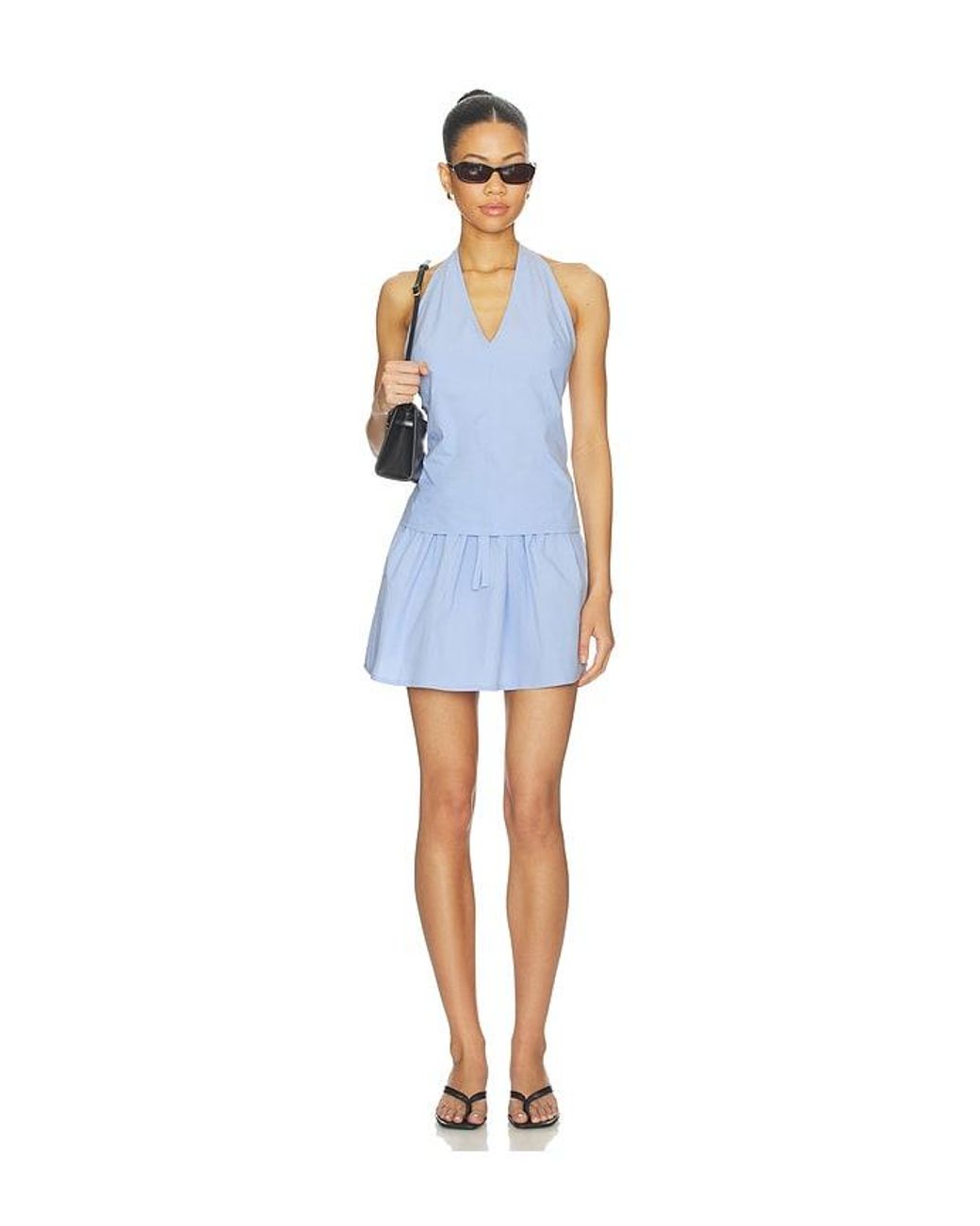 Belle Anna Blue Rhea Mini Skirt