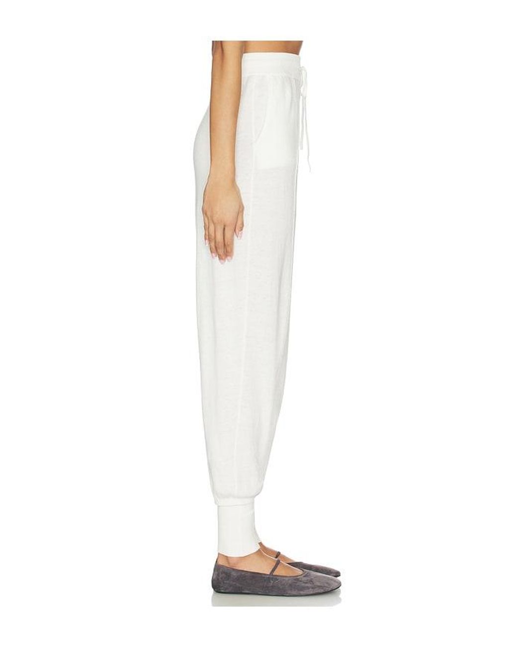 Lisa Yang White Abra Trousers