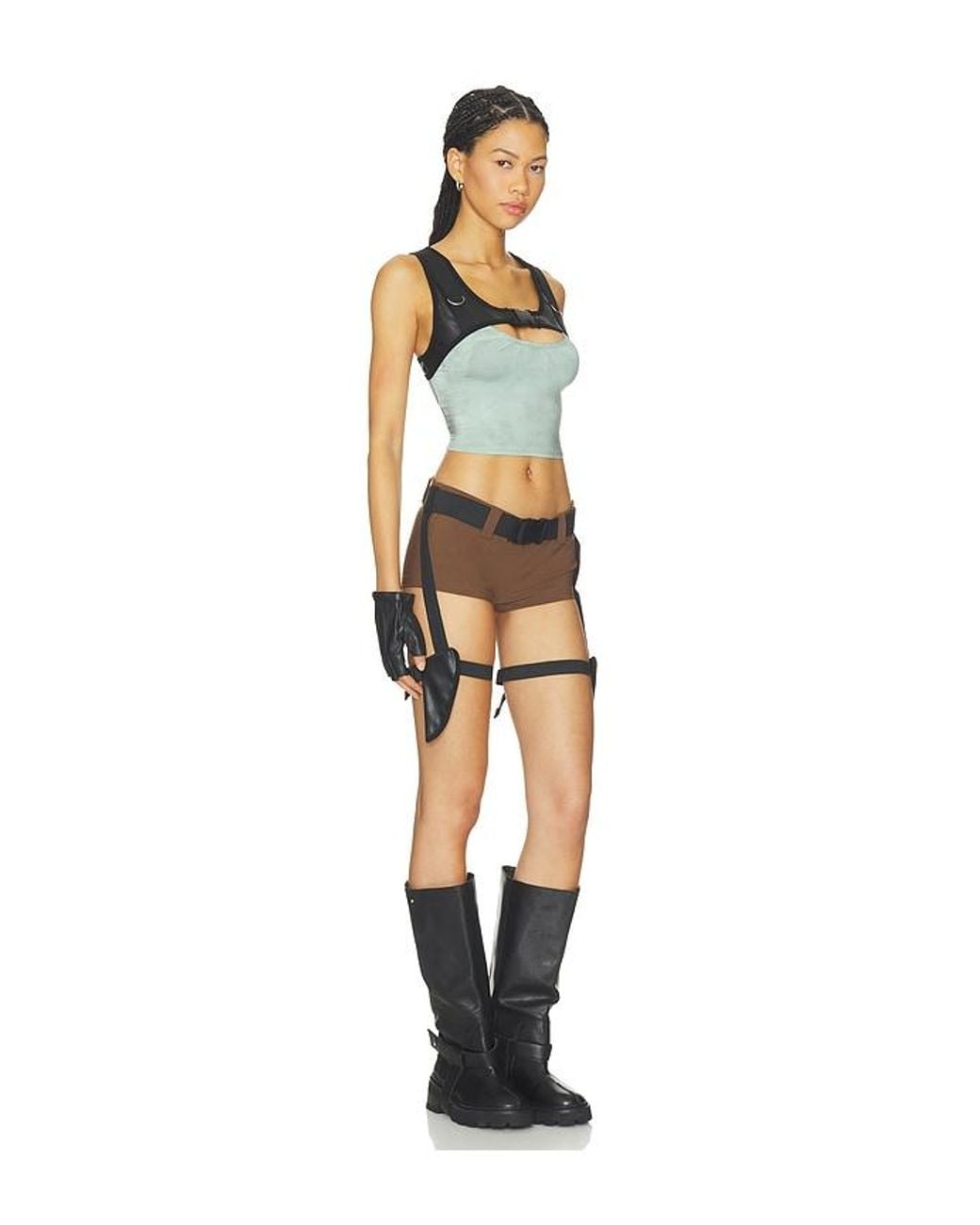 Dolls Kill Multicolor Archaeologist Raider Costume