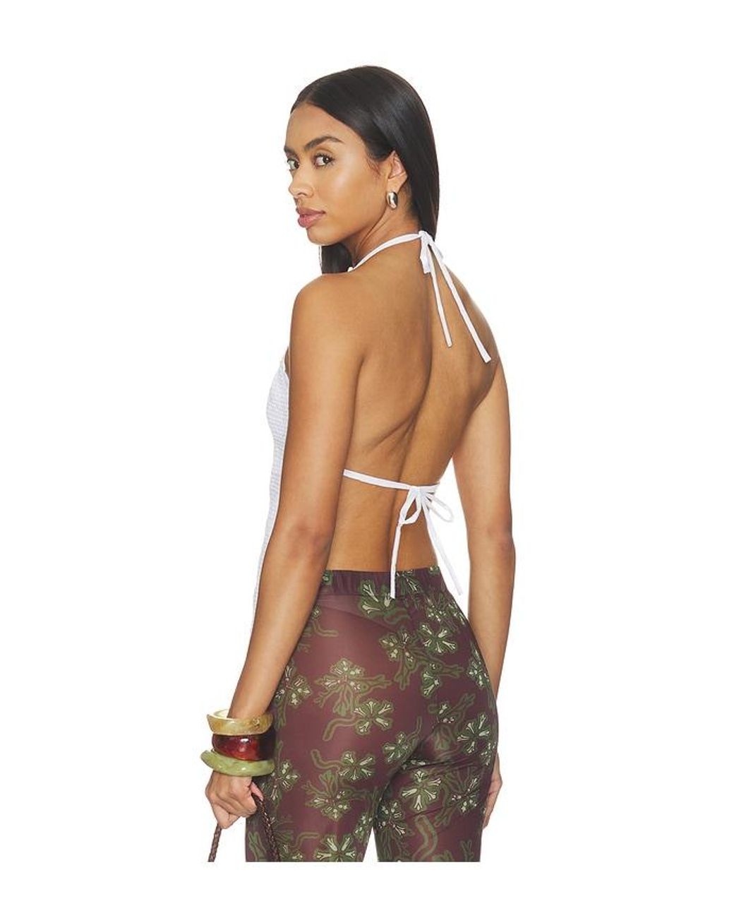 KETTEL ATELIER White Finka Crochet Top