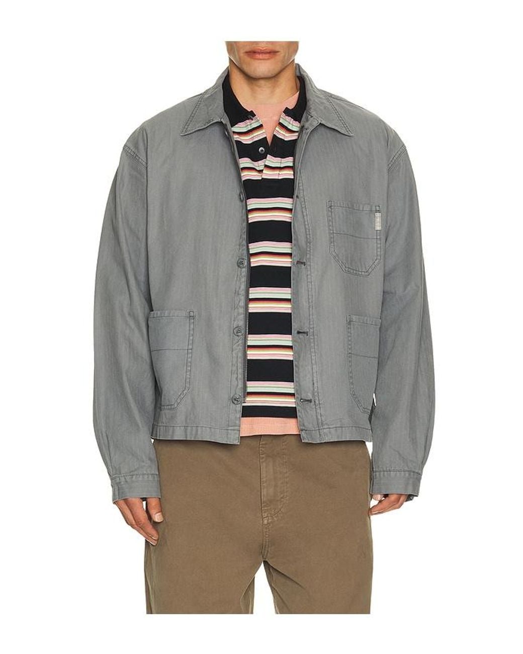 Thisisneverthat Gray Hbt Washed Jacket for men