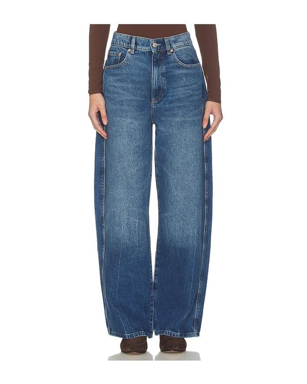 DL1961 Blue Taylor High Rise Relaxed Barrel Jeans