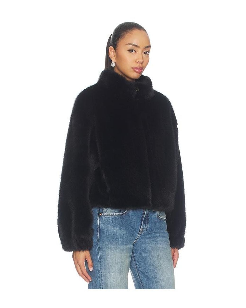 Sanctuary Blue Everest Faux Fur Bomber