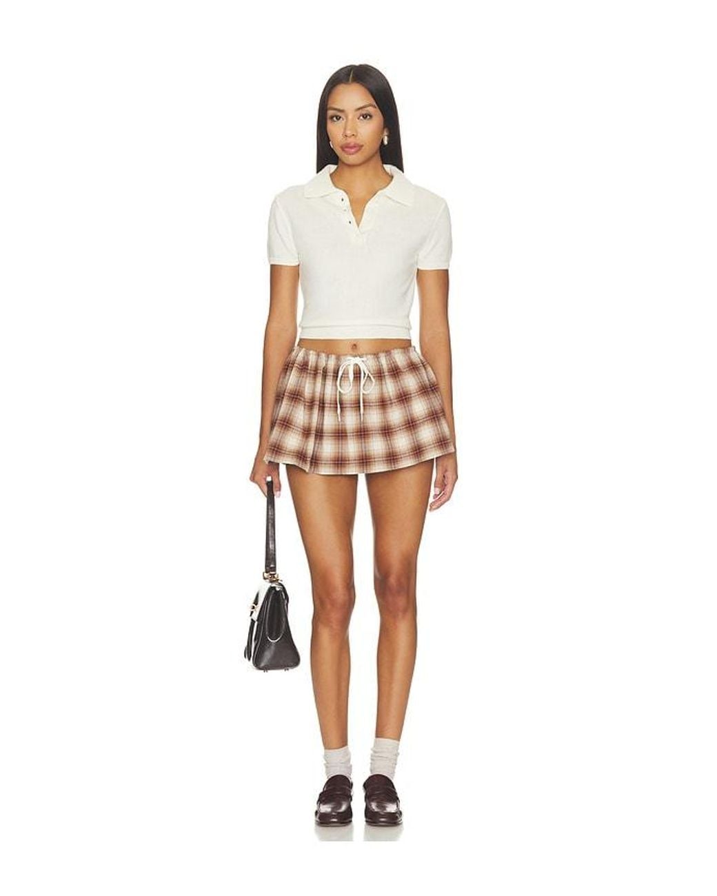 Lovers + Friends Multicolor Samira Flannel Mini Skort