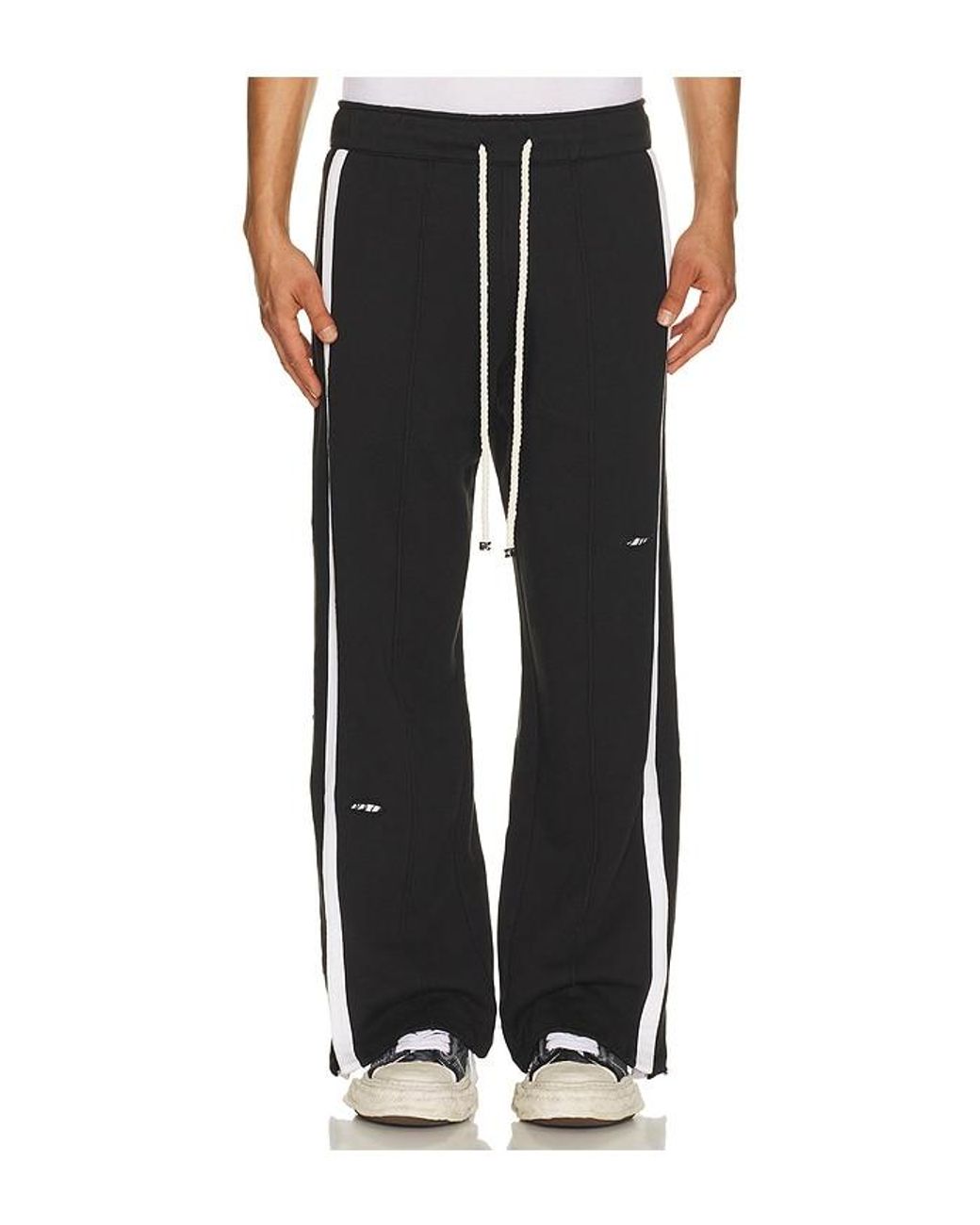 NAHMIAS Black Repaired Track Pant for men