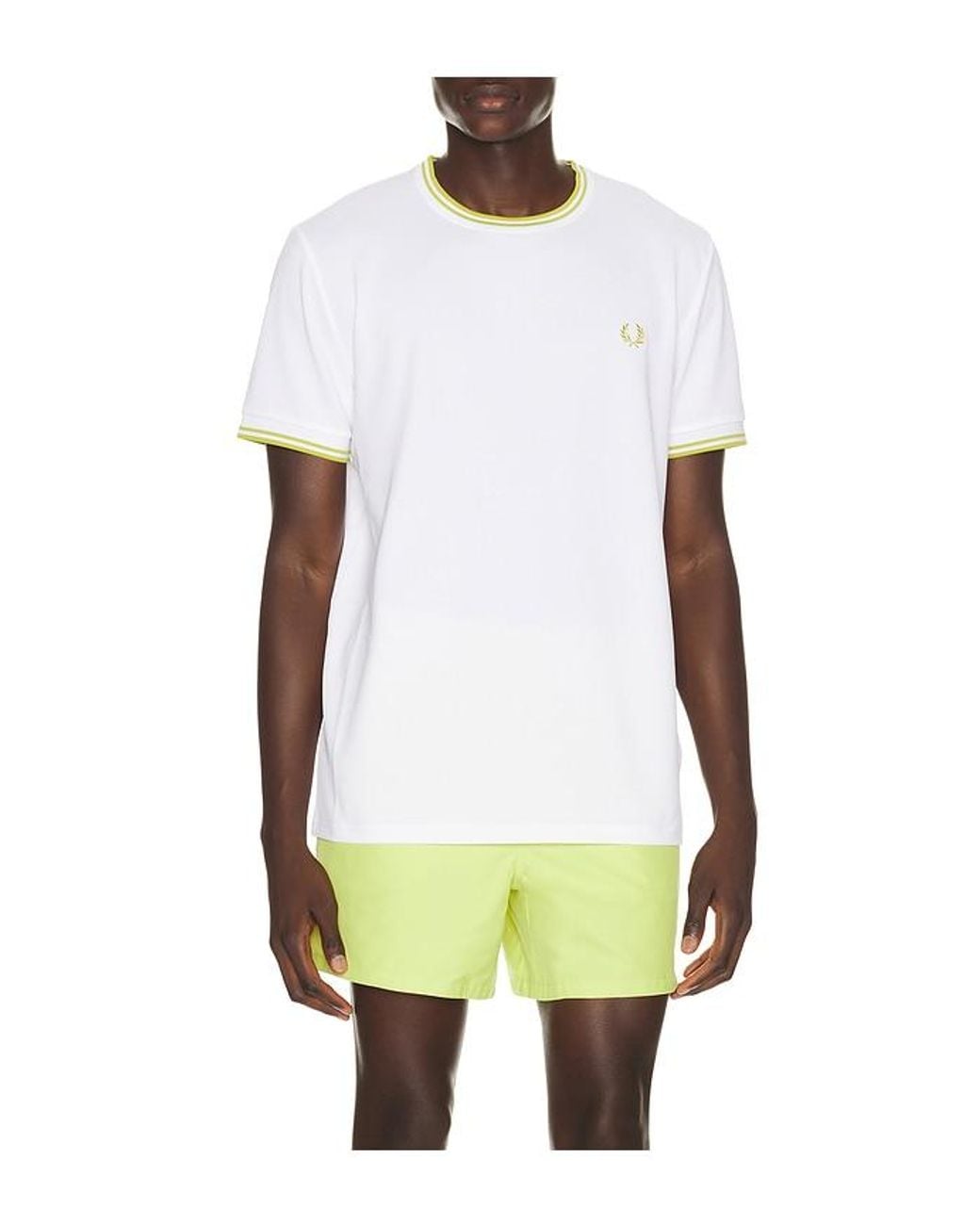 Fred Perry White Tennis T-Shirt for men