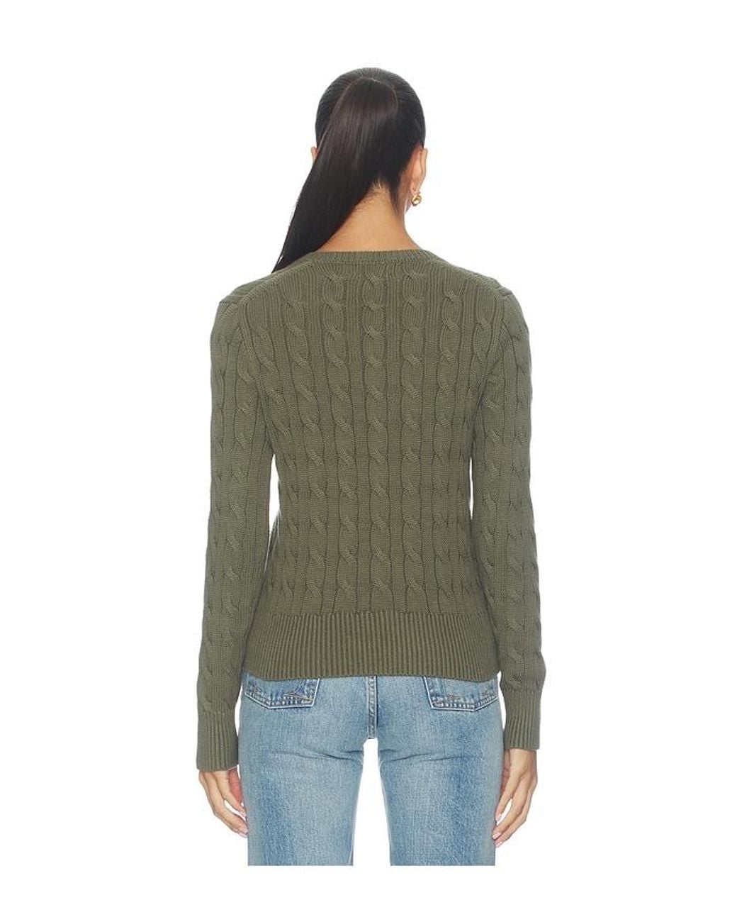 Polo Ralph Lauren Green Cotton Long Sleeve Cardigan